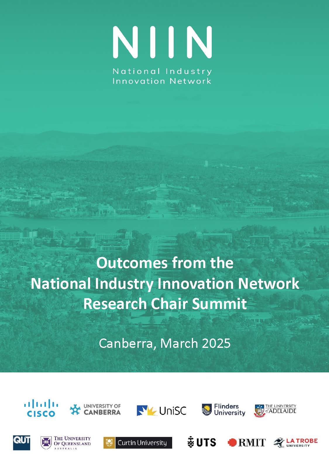 NIIN Research Chair Summit Report Cover