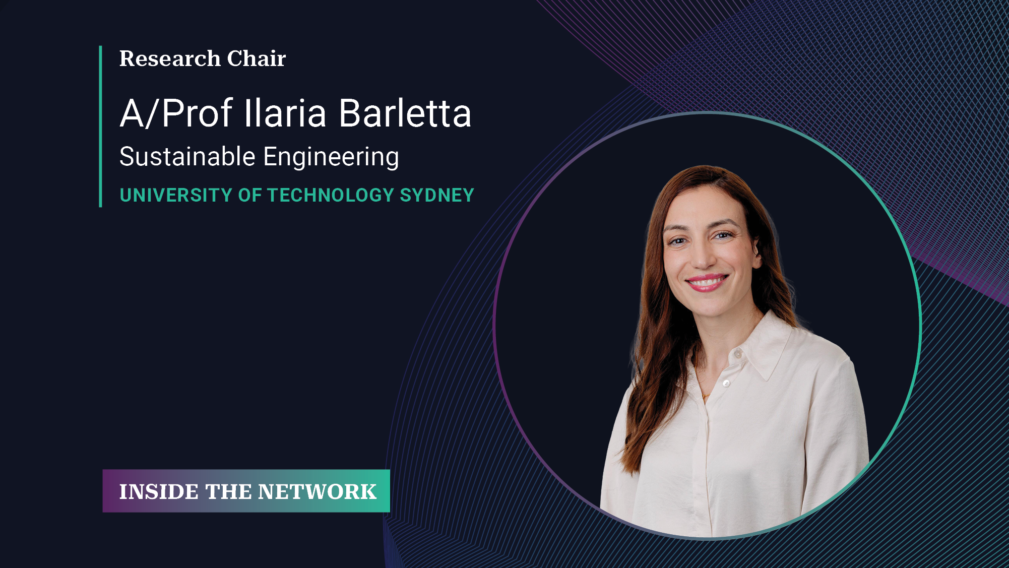 Inside the Network with A/Prof Ilaria Barletta